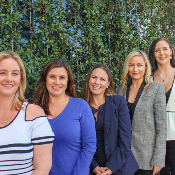 Ironbark Marketing group photo. From left to right, Stacey Steinburg, Candice van Rooyen, Emelia Chalker, Hannah Frankish, and Ellie Blumel